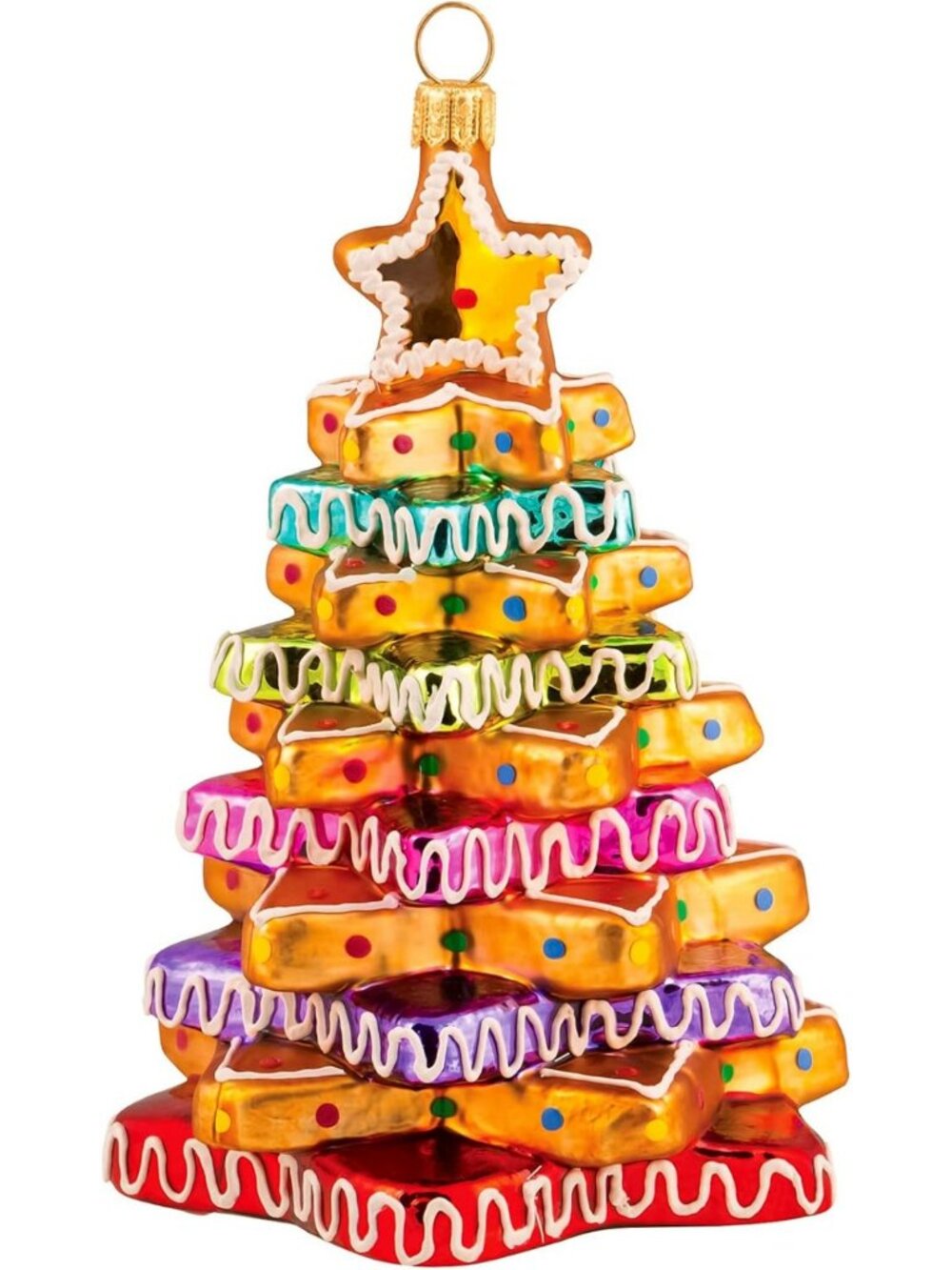 Cute Gingerbread Blown Glass Christmas Tree Ornament | 2026 Holiday Decor